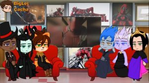 Disney Villains React to Deadpool | Gacha Club | Full Video
