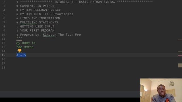 2019 Python Programming Tutorial 2 - Basic Python Syntax смотреть онлайн