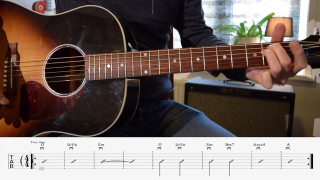 Guitar Tutorial FourFiveSeconds - Rihanna, Kanye West and Paul McCartney смотреть онлайн