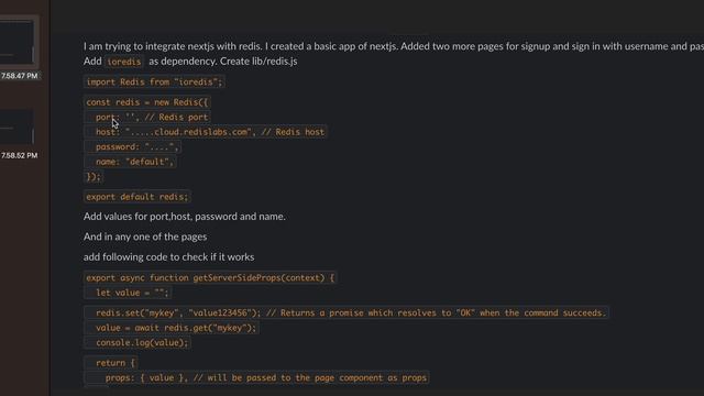 Redis Project setup with nextjs смотреть онлайн