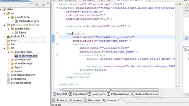 Lesson3 - Exploring Hello World App - Android project Strucure смотреть онлайн