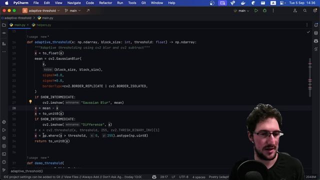 Adaptive Threshold - OpenCV смотреть онлайн
