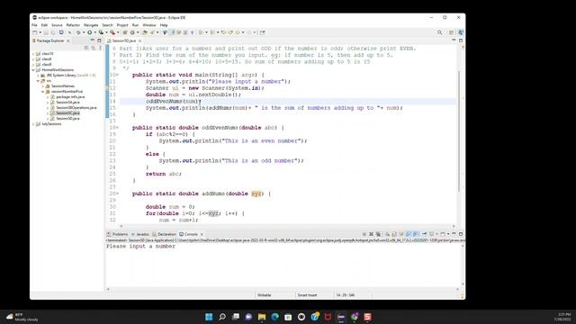 JAVA Home Work Session 5-03 смотреть онлайн
