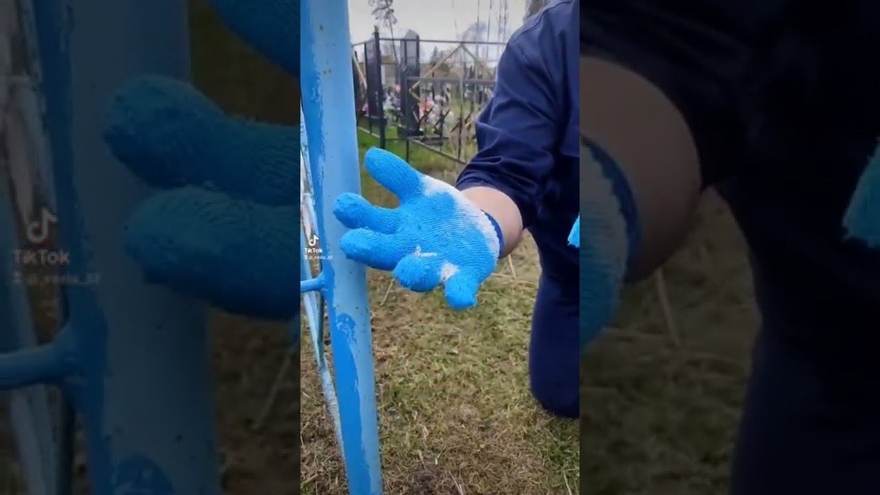 Лайфхак, как покрасить железный забор , оградку быстро