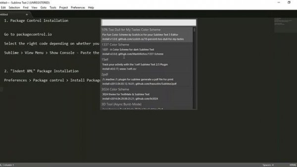 How to indent XML files using Sublime Text Editor | Webharvy | Package Control Installation