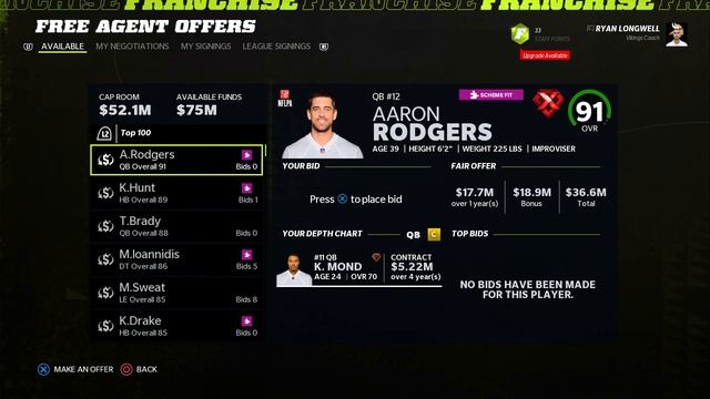 Kellen Mond The Franchise Quarterback?? (Playoff Run) - Madden 22 Franchise Rebuild | Ep.2 смотреть онлайн