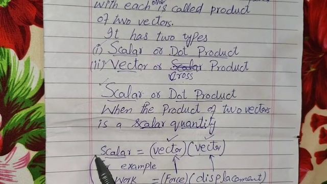 Product of Two Vectors, Scalar or Dot Product and Vector or Cross Product смотреть онлайн