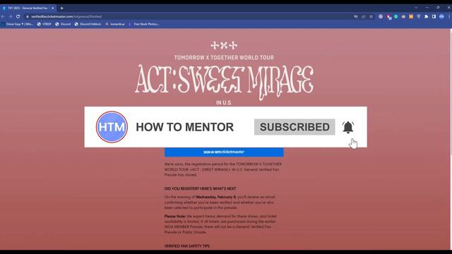 How to Become A Verified Fan on Ticketmaster - SIMPLE! смотреть онлайн