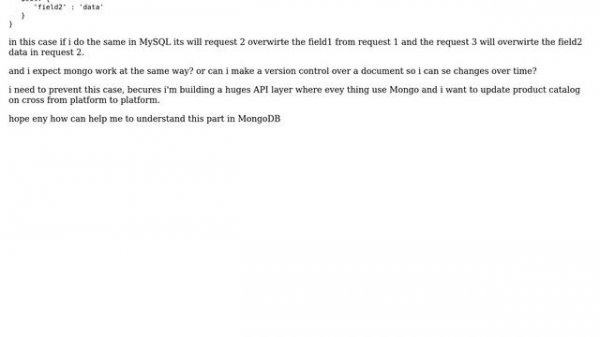 Databases: MongoDB - multi wirte data to same document (2 Solutions!!)