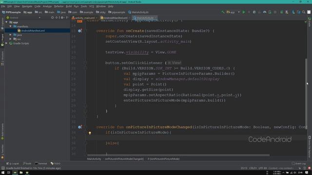 Picture In Picture mode in Android using Android Studio - Kotlin смотреть онлайн