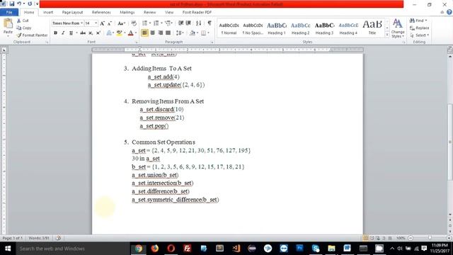 Data Type of Python : Set смотреть онлайн
