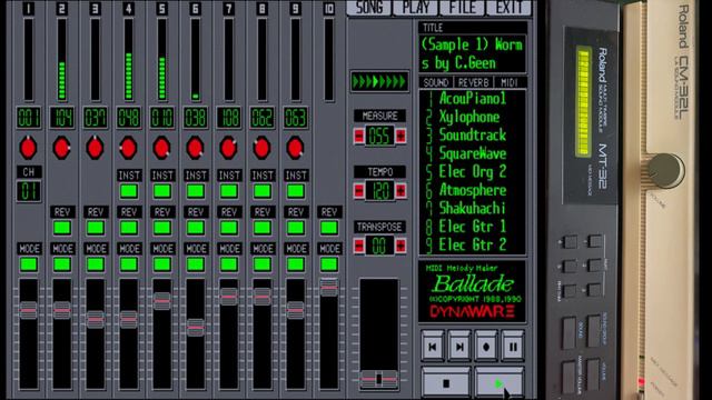 DYNAWARE Ballade 2.5 Demos for Roland CM-32L смотреть онлайн