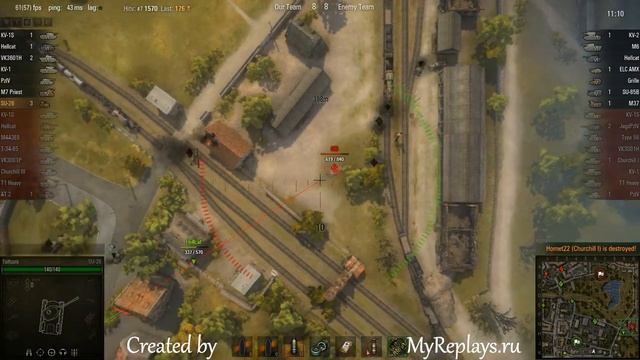 WOT: Widepark - SU-26 - 6 frags - смотреть онлайн