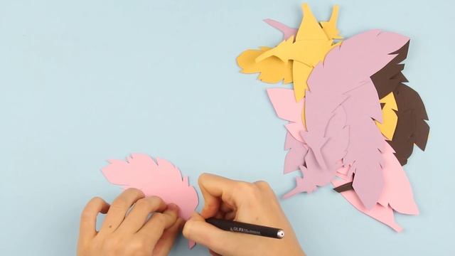 Гирлянда с перьями из бумаги своими руками смотреть онлайн