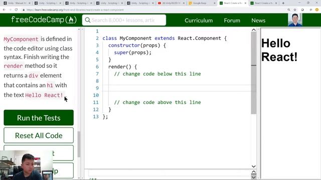 How to use React Components - Challenge 8 | FreeCodeCamp Tutorial смотреть онлайн