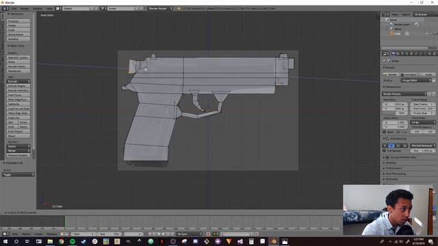 HOW TO 3D MODEL A GUN for YOUR GAME [24] смотреть онлайн