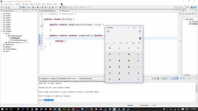 Java Programming 1 - Chapter 4 Exercises 1 and 2 смотреть онлайн