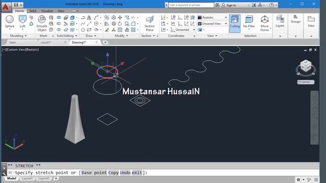 Autocad basic using loft command смотреть онлайн