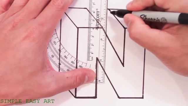 How to Draw the Letter N in 3D смотреть онлайн