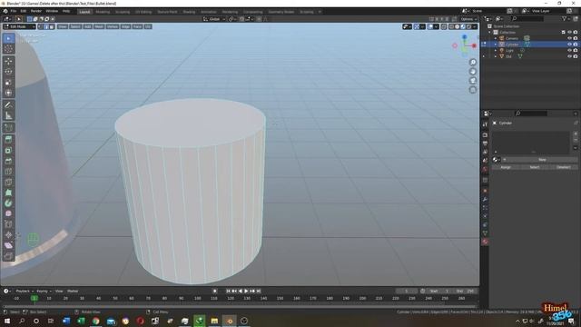Blender Tips : How to Make Dome or Rounded Cap cylinder in Blender смотреть онлайн
