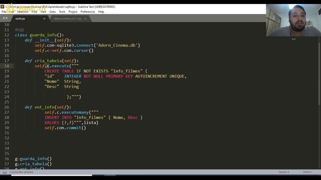 Passando dados coletados na web com Python para o banco Sqlite. :0 смотреть онлайн