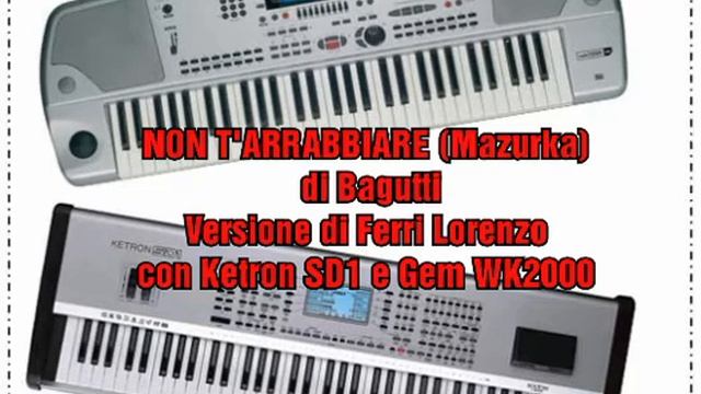 NON T'ARRABBIARE (Mazurka) Con Ketron SD1 E Gem WK2000