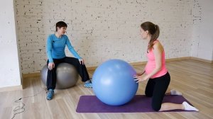 ФИТБОЛ для БЕРЕМЕННЫХ с ТРЕНЕРОМ, упражнения на мяче, 3 триместр