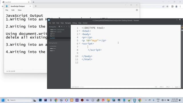 4 Javascript output смотреть онлайн
