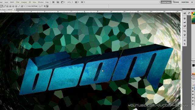 Photoshop Wallpaper: Abstract Lazer - Tutorial CS3, CS4, CS5 смотреть онлайн
