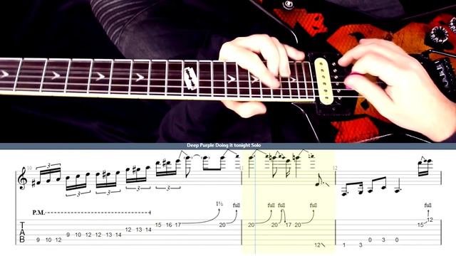 Solo Deep Purple - Doing It Tonight. Guitar Tabs смотреть онлайн