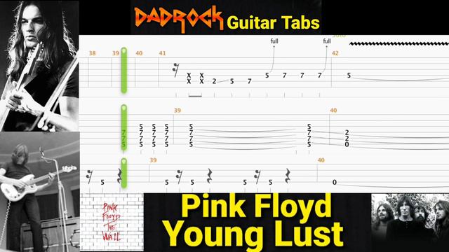 Young Lust - Pink Floyd - Guitar + Bass TABS Lesson смотреть онлайн