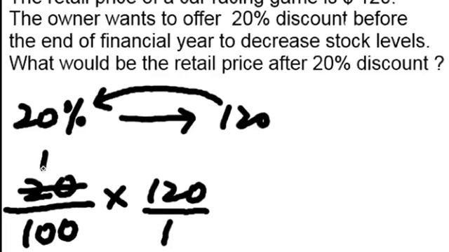 Percentage question -- Find 20% of 120 смотреть онлайн