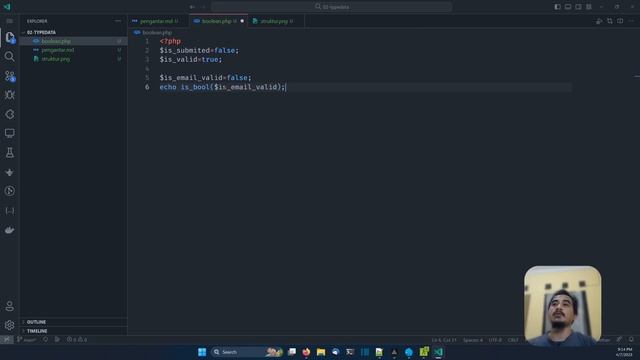PHP TUTORIAL #19 TYPE DATA BOOLEAN смотреть онлайн