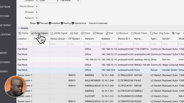 Exporting OT asset information to Excel смотреть онлайн