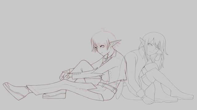 I wanted to draw in Phantasy Star Portable 2's art style [art time-lapse] смотреть онлайн