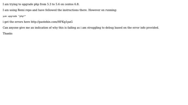 DevOps & SysAdmins: Yum upgrade php error how to read смотреть онлайн
