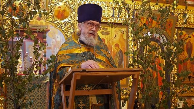 Отец Алексий ПРОПОВЕДЬ Духов день 2023 смотреть онлайн