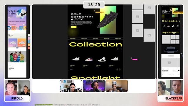 RDL Exhibition: Unfold vs Black Peak | Web Design Esports in Figma смотреть онлайн