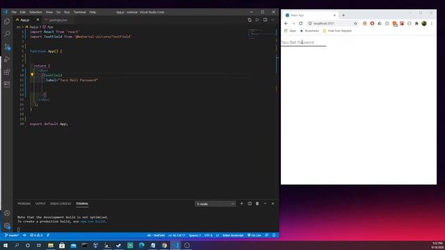 Material UI -TextField смотреть онлайн