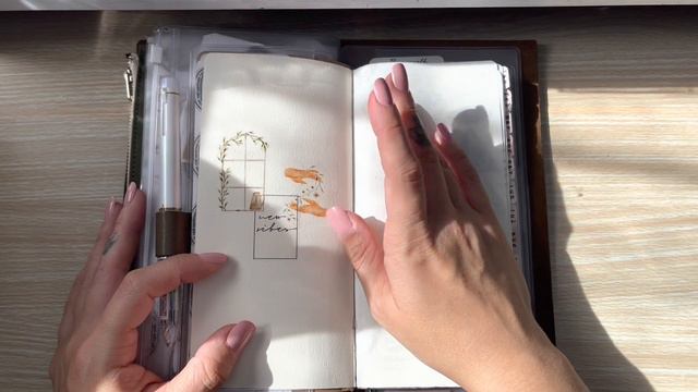 everyday carry planner | flip through of my standard travelers notebook and hobonichi weeks смотреть онлайн