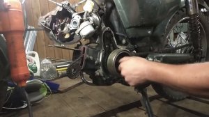 Как снять магнето генератора (ротор) Alpha