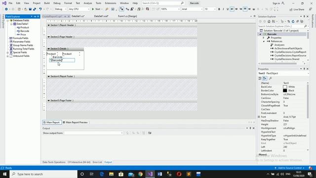How to generate bar code and print using crystal report all visual studio 2019 смотреть онлайн