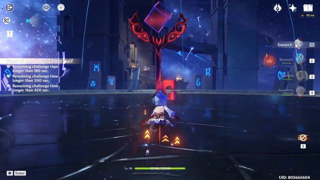 Ganyu Burning Melt & Neuvillette Fischl - 4.4 Spiral Abyss - Genshin Impact