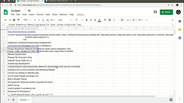 Парсинг (скрапинг) веб-страницы с помощью функции ImportXML() смотреть онлайн