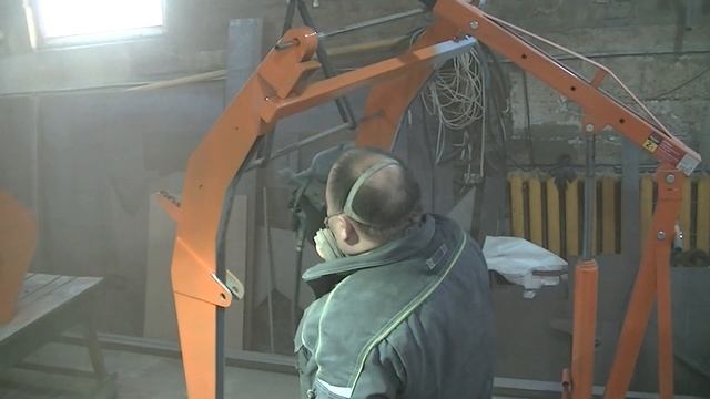 Покраска мини погрузчика. смотреть онлайн