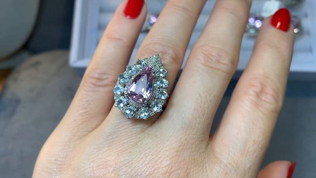 💎🔥Подборка колец с кунцитами! 🔥🌺. Серебро 925, производство Индия. #серебро925 смотреть онлайн