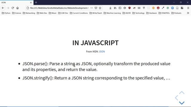 JSON (JavaScript Object Notation) смотреть онлайн