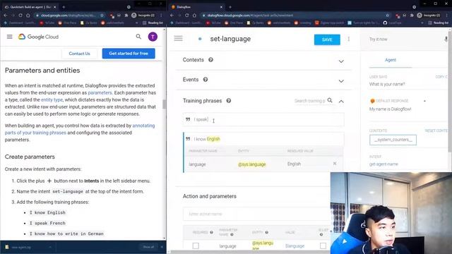 Create a Telegram chatbot with Google's Dialogflow! смотреть онлайн