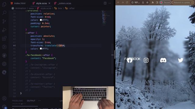 Creating Hover Animations and Social Media Icons using HTML & SCSS - No Talking смотреть онлайн