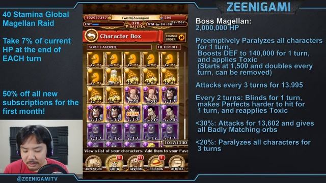 Walkthrough for Magellan 40 Stamina Global Clash [One Piece Treasure Cruise] смотреть онлайн
